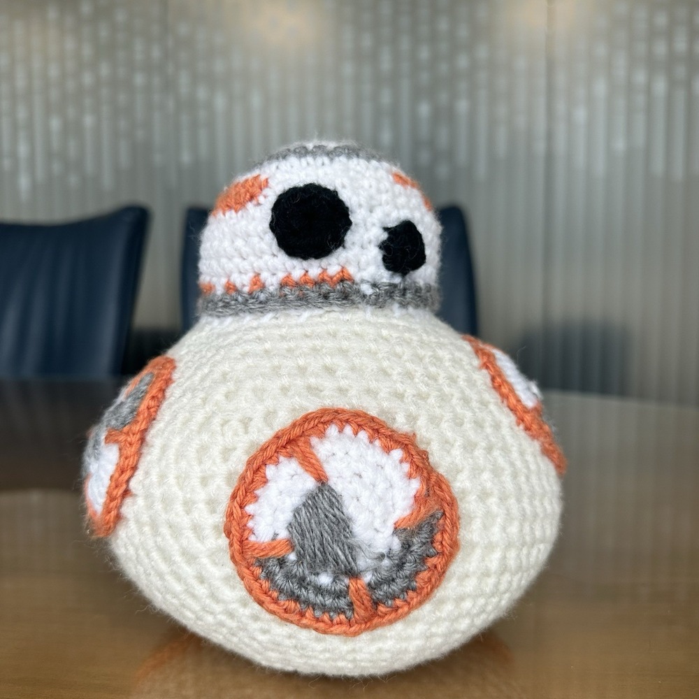 Handmade BB-8 amigurumi toy Star Wars Knit Soft